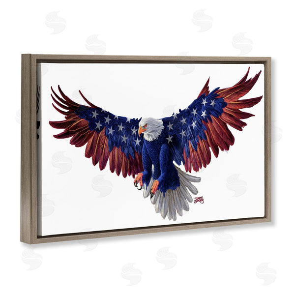 Stupell Industries Joseph Burgess | Patriotic Pattern Eagle