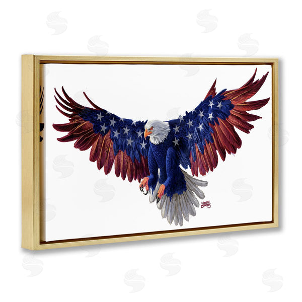 Stupell Industries Joseph Burgess | Patriotic Pattern Eagle