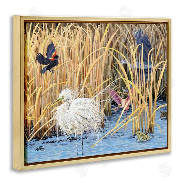 Stupell Industries Joseph Burgess | Reed Gathering Wild Birds