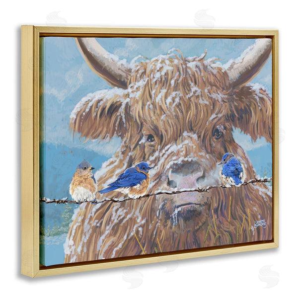 Stupell Industries Joseph Burgess | Winter Blues & Friend Wall Art