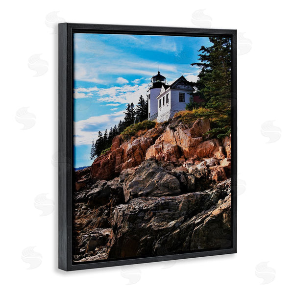 Stupell Industries Joseph Elliott | Lighthouse On Cliff Wall Art