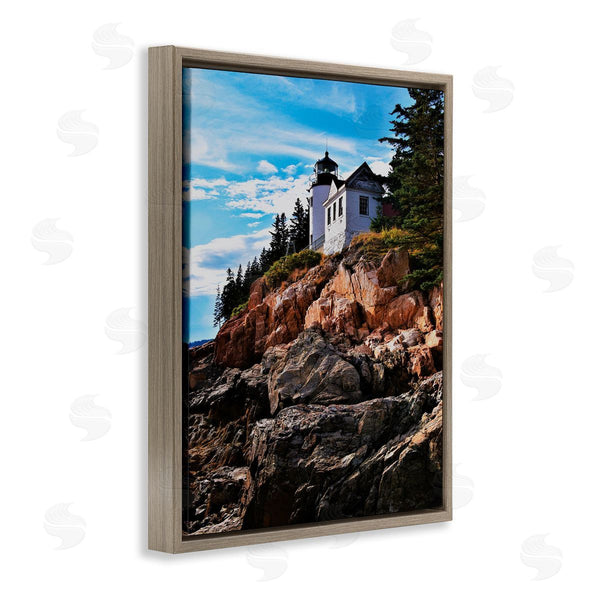 Stupell Industries Joseph Elliott | Lighthouse On Cliff Wall Art