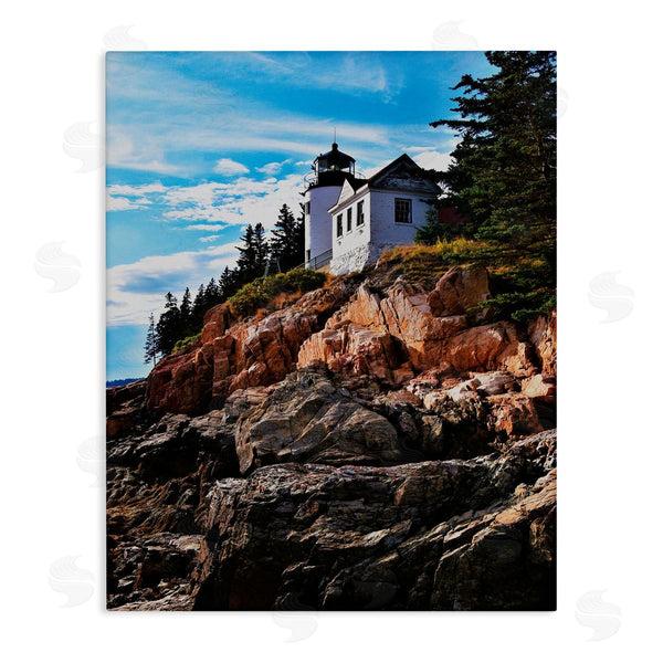 stupell industries Joseph Elliott | Lighthouse on Cliff Wall Art