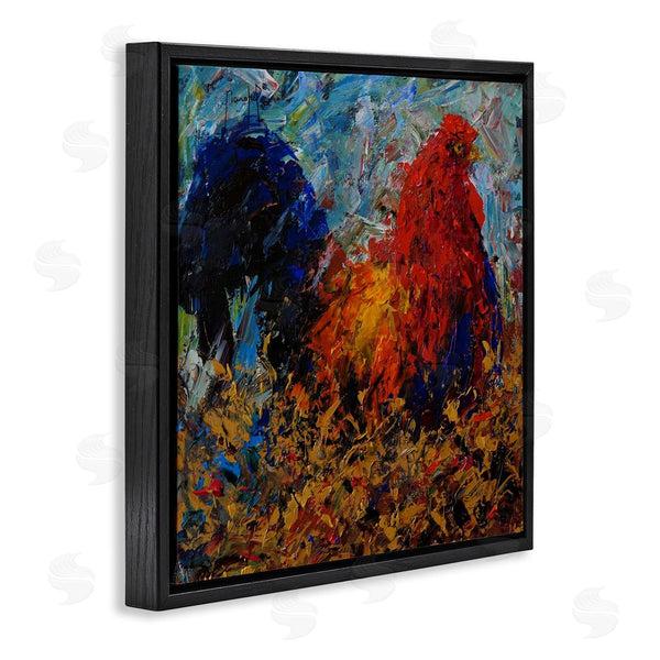 Stupell Industries Joseph Marshal Foster | Impressionist Rooster Modern Portrait Wall Art