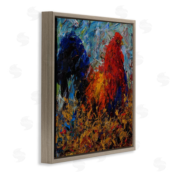 Stupell Industries Joseph Marshal Foster | Impressionist Rooster Modern Portrait Wall Art