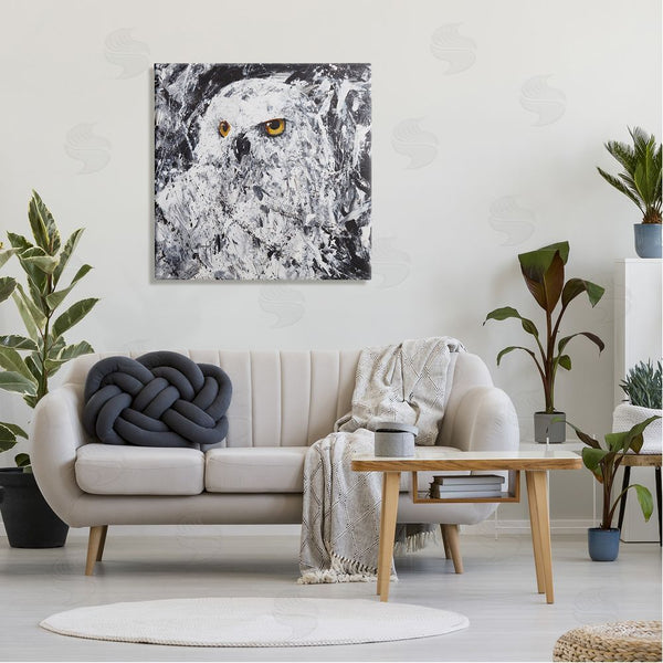 Stupell Industries Joseph Marshal Foster | Modern Snowy Owl Portrait Wall Art