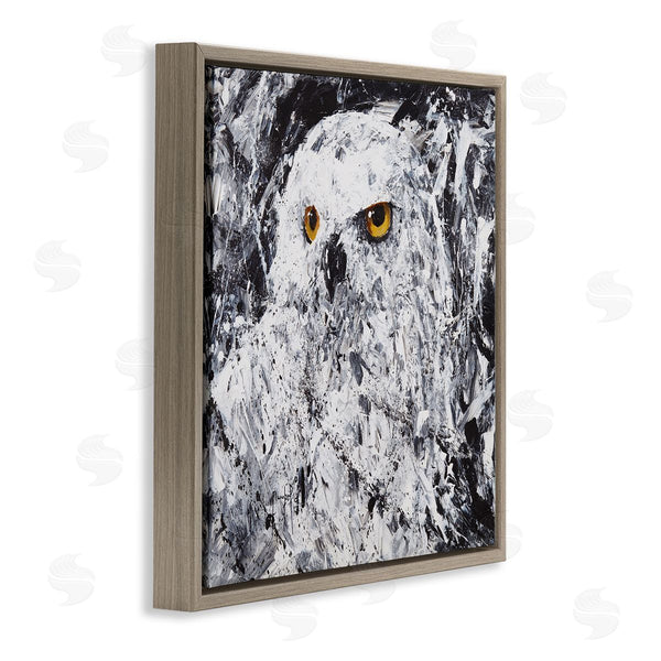 Stupell Industries Joseph Marshal Foster | Modern Snowy Owl Portrait Wall Art