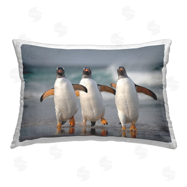stupell industries Joshua Galicki | Dancing Penguins on Beach