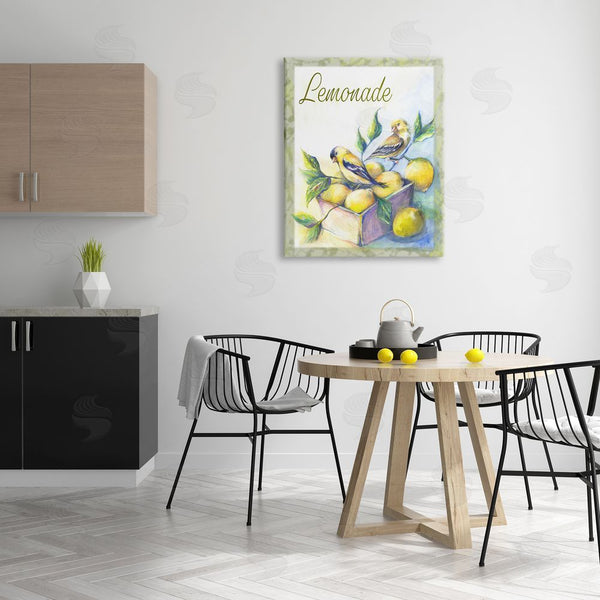 Stupell Industries Joy Allen | Lemonade Phrase With Canaries Wall Art