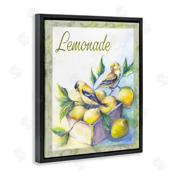 Stupell Industries Joy Allen | Lemonade Phrase With Canaries Wall Art