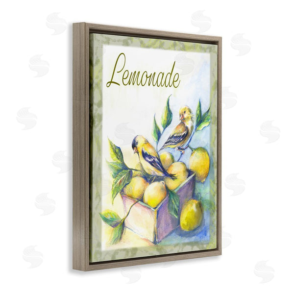 Stupell Industries Joy Allen | Lemonade Phrase With Canaries Wall Art