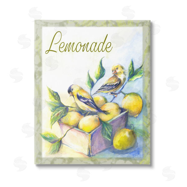stupell industries Joy Allen | Lemonade Phrase with Canaries Wall Art