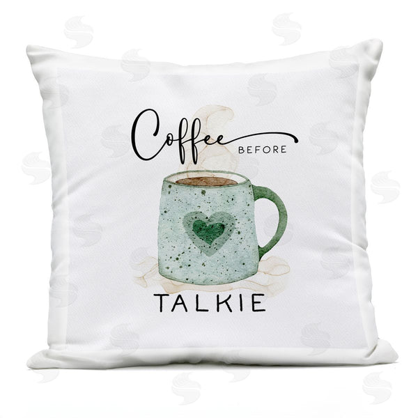 Stupell Industries Joy Hall | Coffee Before Talkie Printed Throw Pillow