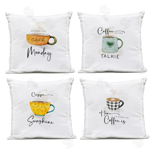 Stupell Industries Joy Hall | Coffee Delights Phrases Printed Throw Pillow Set