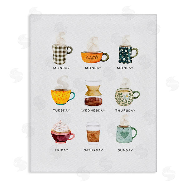 stupell industries Joy Hall | Days of Week Coffee Mugs