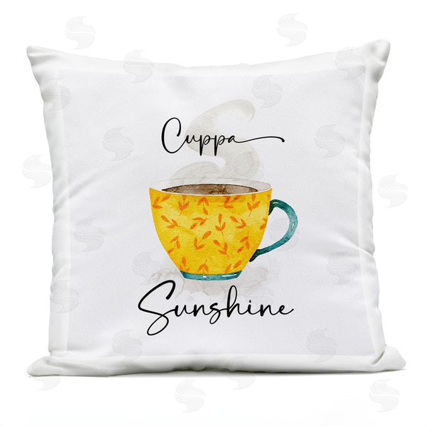 Stupell Industries Joy Hall | Delightful Cuppa Sunshine Printed Throw Pillow