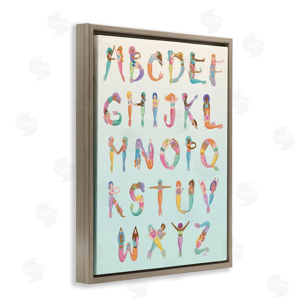 Stupell Industries Joylark Studio | Mermaid Alphabet Letters Wall Art