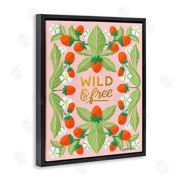 Stupell Industries Joylark Studio | Wild & Free Strawberries Wall Art