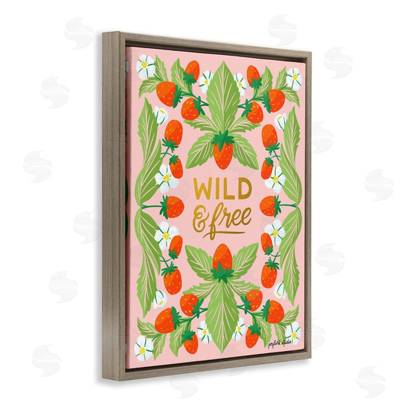 Stupell Industries Joylark Studio | Wild & Free Strawberries Wall Art