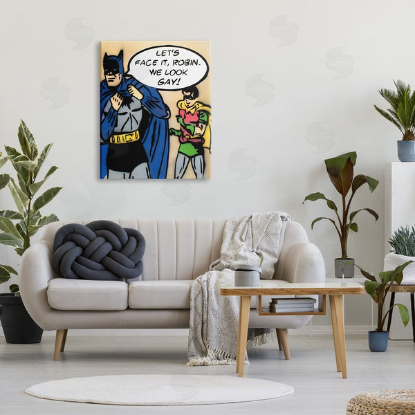 Stupell Industries Juan Sly | Let's Face It Robin Funny Comic Wall Art