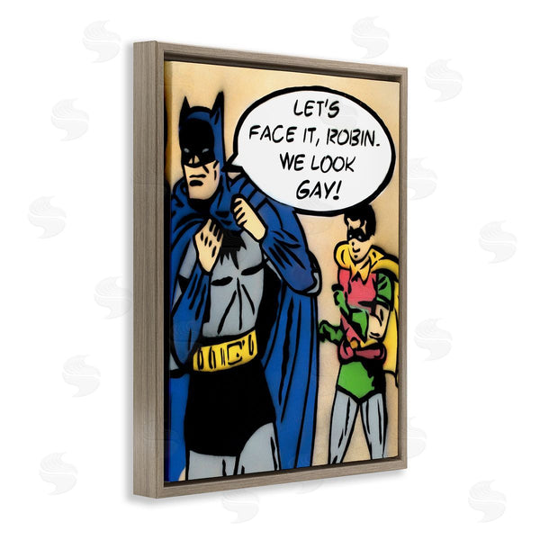 Stupell Industries Juan Sly | Let's Face It Robin Funny Comic Wall Art