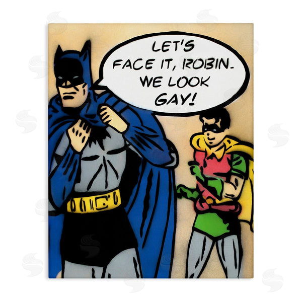 stupell industries Juan Sly | Let's Face It Robin Funny Comic Wall Art