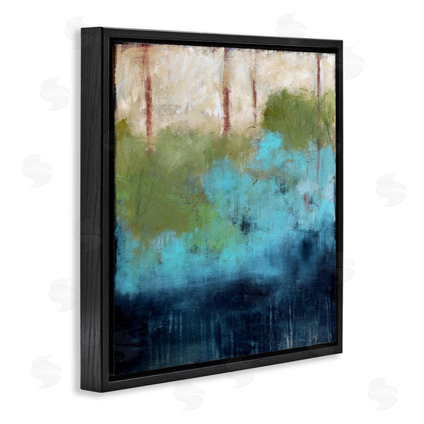 Stupell Industries Judi Bagnato | Forest Floor River Abstraction Blue Green Brown Wall Art