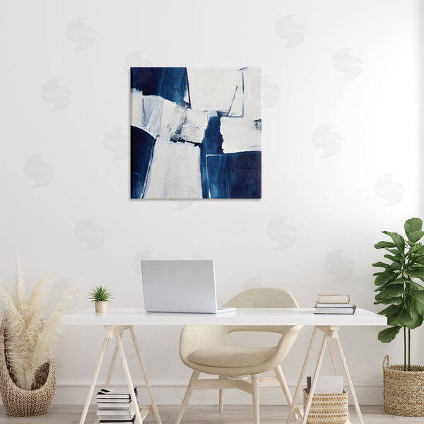 Stupell Industries Judith Shapiro | Blue Toned Brushed Abstract