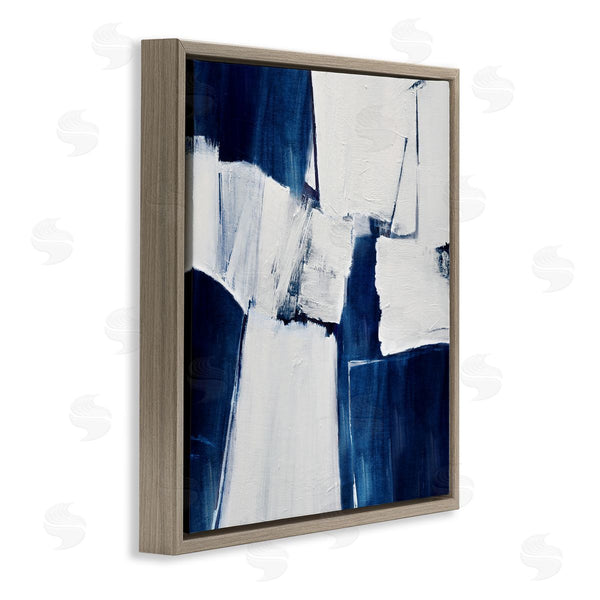 Stupell Industries Judith Shapiro | Blue Toned Brushed Abstract