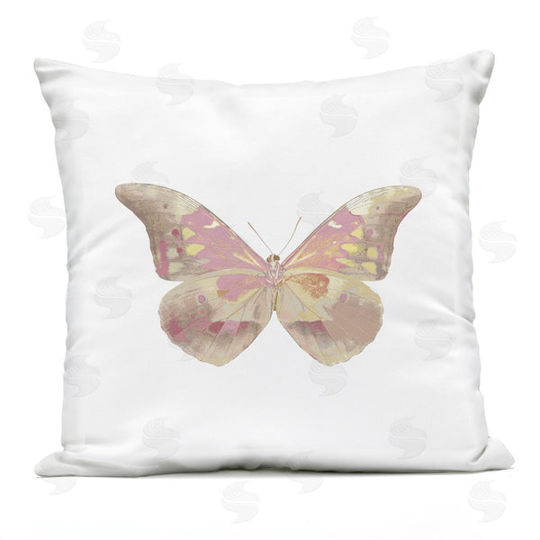 Stupell Industries Julia Bosco | Glam Pastel Pink Butterfly Printed Throw Pillow