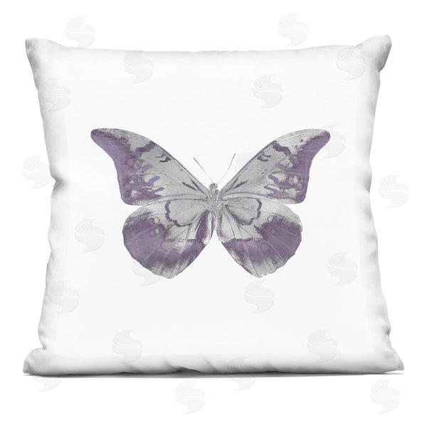 stupell industries Julia Bosco | Purple Casual Butterfly Wings Printed Throw Pillow