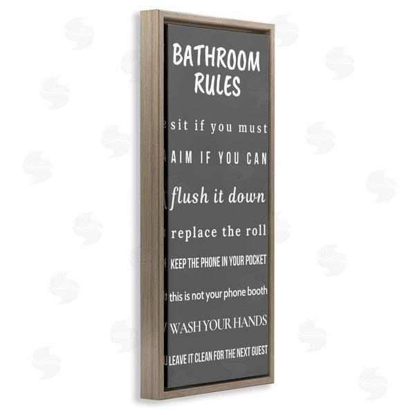 Stupell Industries Julia Frost | Bathroom Rules Leave It Clean Wall Art
