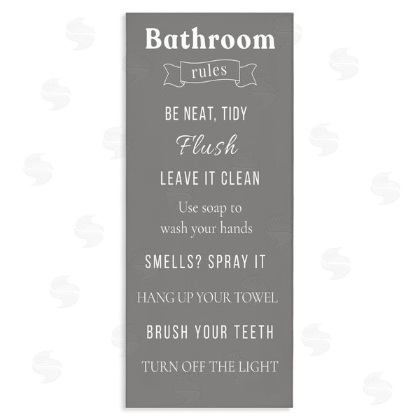 stupell industries Julia Frost | Bathroom Rules Reminders Wall Art