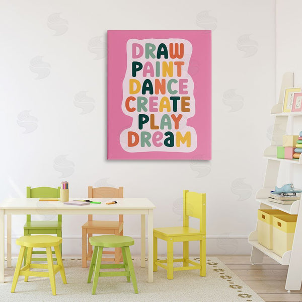Stupell Industries Julia Frost | Draw Paint Dance Create Wall Art