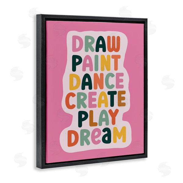 Stupell Industries Julia Frost | Draw Paint Dance Create Wall Art
