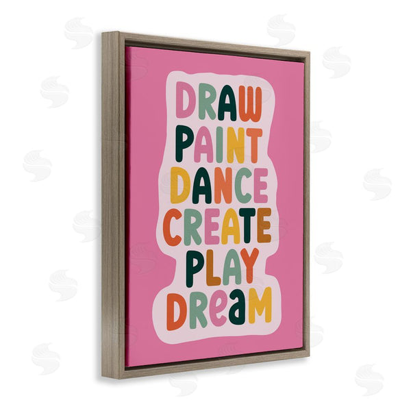 Stupell Industries Julia Frost | Draw Paint Dance Create Wall Art