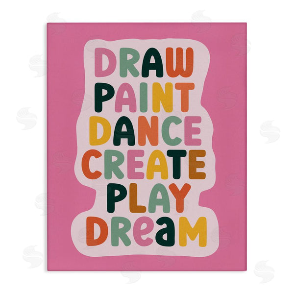 stupell industries Julia Frost | Draw Paint Dance Create Wall Art