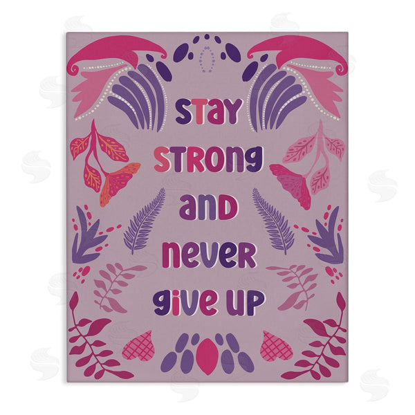 stupell industries Julia Frost | Never Give Up on Purple