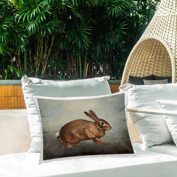 Stupell Industries Julia Purinton | Brown Rabbit On Grey