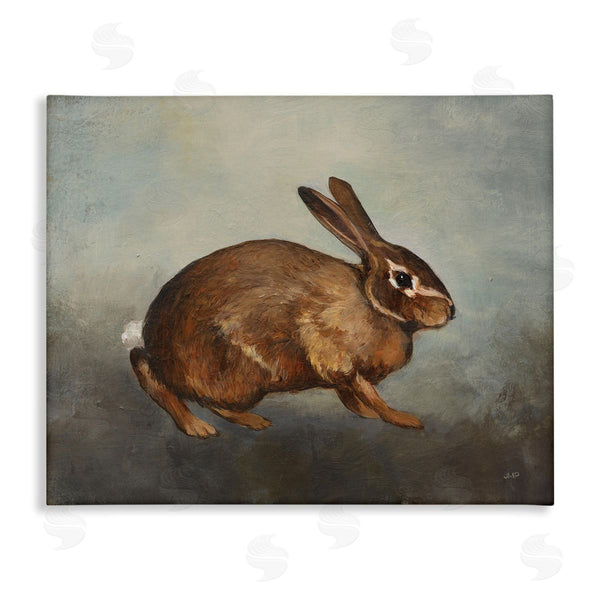 stupell industries Julia Purinton | Brown Rabbit on Grey Wall Art