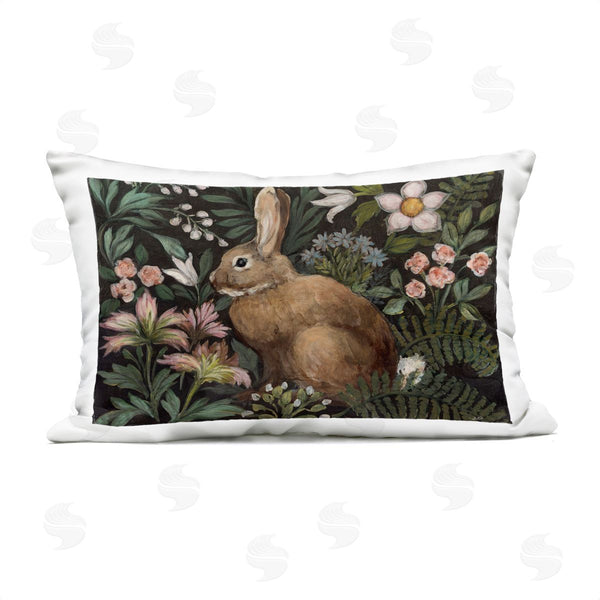 Stupell Industries Julia Purinton | Flora And Fauna Bunny Printed Throw Pillow