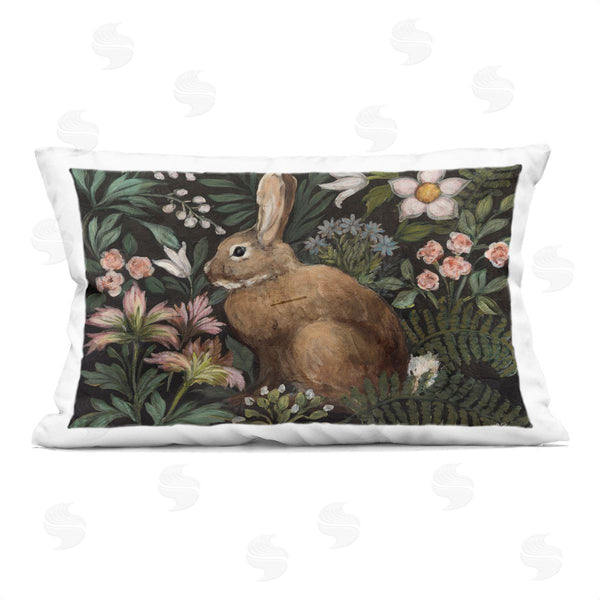 stupell industries Julia Purinton | Flora And Fauna Bunny Printed Throw Pillow