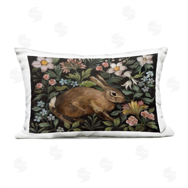 Stupell Industries Julia Purinton | Flora And Fauna Rabbit Printed Throw Pillow
