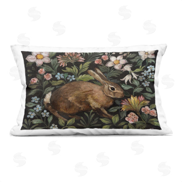 stupell industries Julia Purinton | Flora And Fauna Rabbit Printed Throw Pillow