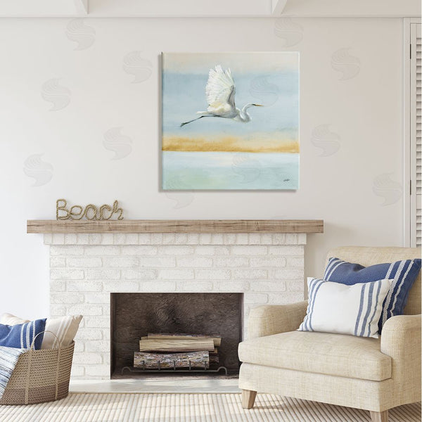 Stupell Industries Julia Purinton | Flying Heron Painting Wall Art