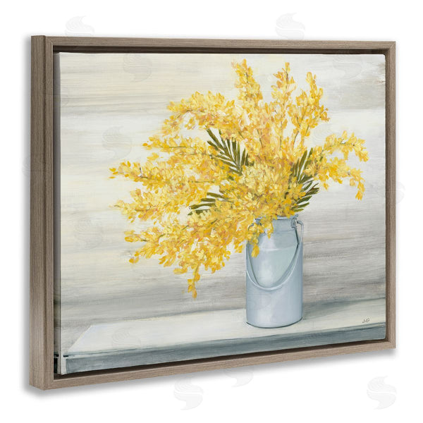 Stupell Industries Julia Purinton | Golden Fall Floral Bouquet In Country Milk Tin