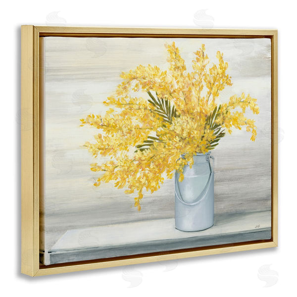 Stupell Industries Julia Purinton | Golden Fall Floral Bouquet In Country Milk Tin