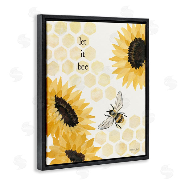 Stupell Industries Julia Purinton | Let It Bee Honeycomb Wall Art