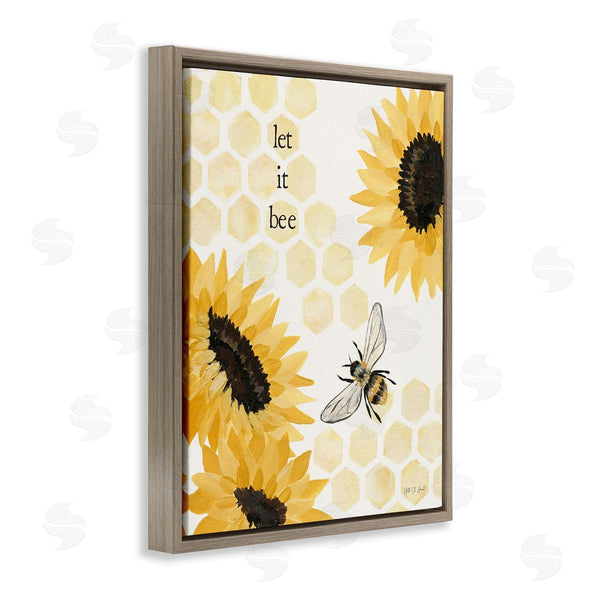 Stupell Industries Julia Purinton | Let It Bee Honeycomb Wall Art