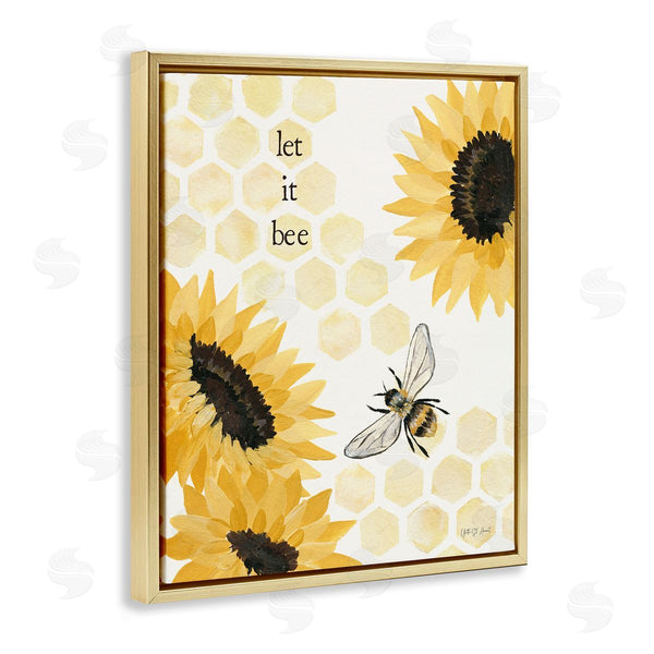 Stupell Industries Julia Purinton | Let It Bee Honeycomb Wall Art